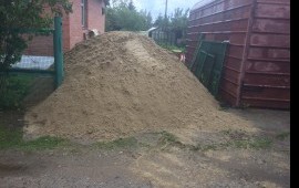 Песок, щебень, грунт, земля, вторичный щебень...