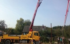 Аренда автобетононасоса. Услуги бетононасос.