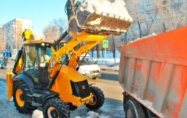 Уборка снега услуги трактора, самосвала