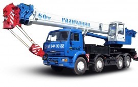 Автокран 50т в аренду