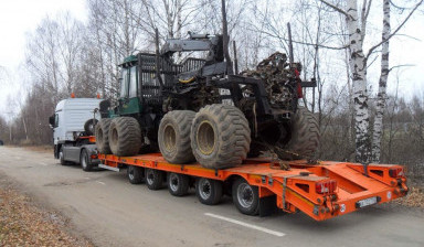 Низкорамный трал аренда. Перевозка негабарит.