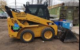 Аренда мини-погрузчика. Вилы, ямобур.