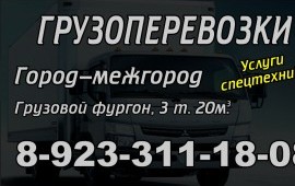 Грузоперевозки до 3 тонн, 20м3