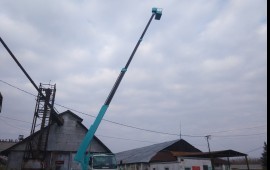 Автовышка высота 24 м. аренда, услуги.