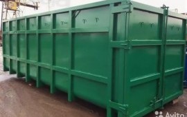 Вывоз мусора контейнеры 30-40 кубов. Также грейфер
