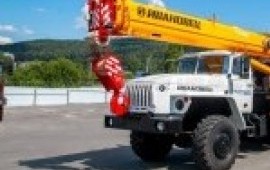 Услуги автокрана 25т в Барнауле