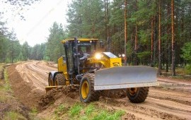 Услуги автогрейдера John Deere. Грейдер