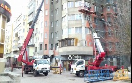 Услуги, аренда автовышки 18.24.28.32 метра.