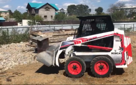 Мини-погрузчик Bobcat 553 аренда, услуги