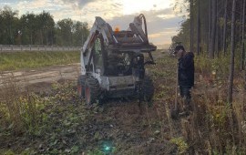 Ямобур мини погрузчик Bobcat аренда
