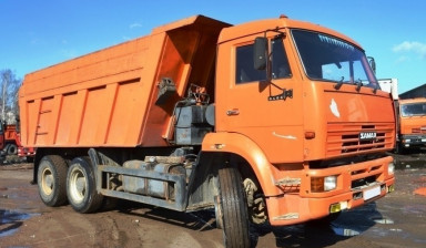 Вывоз строительного мусора. КАМАЗ самосвал.