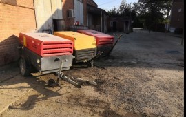 Аренда прицепного дизельного винтового компрессора