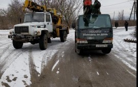 Ямобур телескоп. Монтаж опор ЛЭП