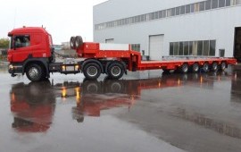 Аренда тралов. Перевозка негабаритных грузов по РФ