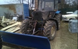 Аренда трактор мтз 82п. Чистка снега.