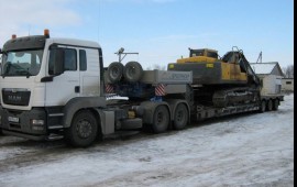 Аренда трала 40, 50, 100 тонн перевозки негабарита