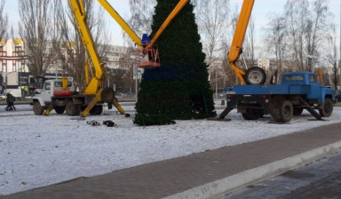 Аренда автовышки. Подъемные работы.