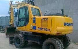 Экскаватор полноповоротный на колёсном ходу ковш1м