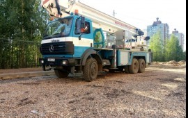 Аренда автовышек 22,28,32,45 м телескопические