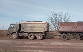 Щебень, песок, земля,гпс доставка камаз с прицепом