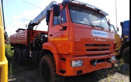 КМУ на базе Камаз 43118. Манипулятор аренда.