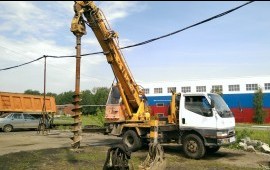 Бурение скважин. Аренда ямобура.