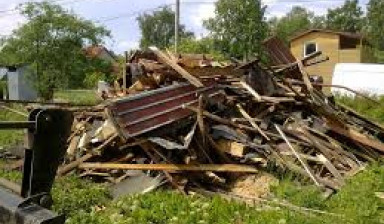 Вывоз мусора после пожара с утилизацией