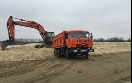 Доставка песка,щебня,пгс и др. Вывоз мусора,снега.