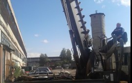 Услуги крана бурояма. Аренда ямобур.