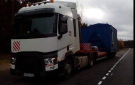 Трал, перевозка негабаритных грузов по России