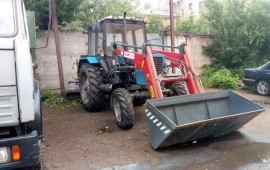 Аренда трактора МТЗ передний ковш/отвал щетка