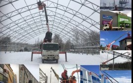 Аренда крана манипулятора 5т, автовышка 18м
