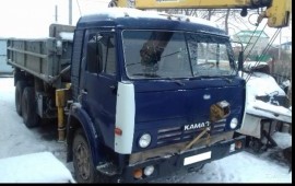 КамАЗ самосвал. Манипулятор борт 10т. Стрела 3т.