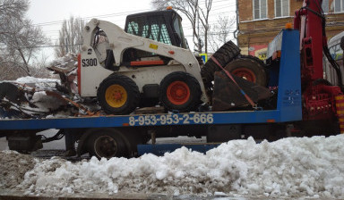 Услуги минипогрузчика. Ямобур, паллетные вилы.