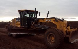 Услуги автогрейдера John Deere. Грейдер