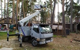 Аренда автовышки. Высотные работы.