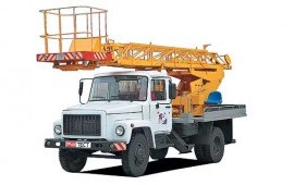 Аренда автовышки. Услуги вышка. Подъёмные работы.