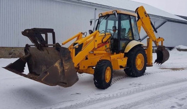 Экскаватор-погрузчик аренда. Земляные работы. jcb