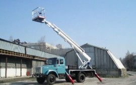 Услуги и аренда автовышки. Высотные работы.