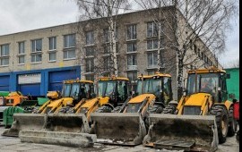 Аренда Землеройной техники. Экскаватор-погрузчик.