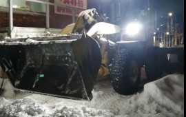 Услуги фронтального погрузчика. Расчистка