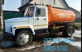 Откачка выгребных ям. Машины объемом 4м3, 11м3.