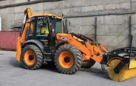 Экскаватор погрузчик JCB гидромолот ямобур вилы