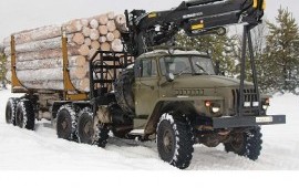 Лесовоз аренда. Услуги перевозка леса.