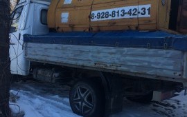 Компрессор с отбойными молотками