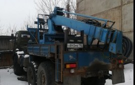 Установка опор. Аренда ямобур. Услуги буровой.