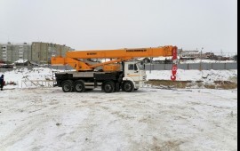 Аренда автокрана 40т. Подъёмные работы.