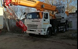 Аренда автокрана 40т. Подъёмные работы.