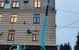 Автовышка высота 24 м. аренда, услуги.