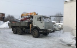 Кран - борт манипулятор аренда. Перевозка грузов.
